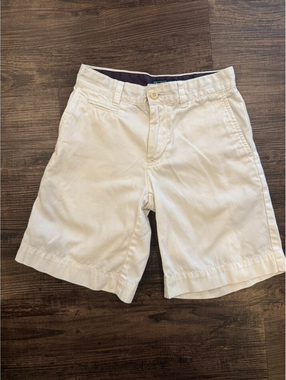 Polo Ralph Lauren Boys White Classic Chino Shorts Size 8 Preppy
